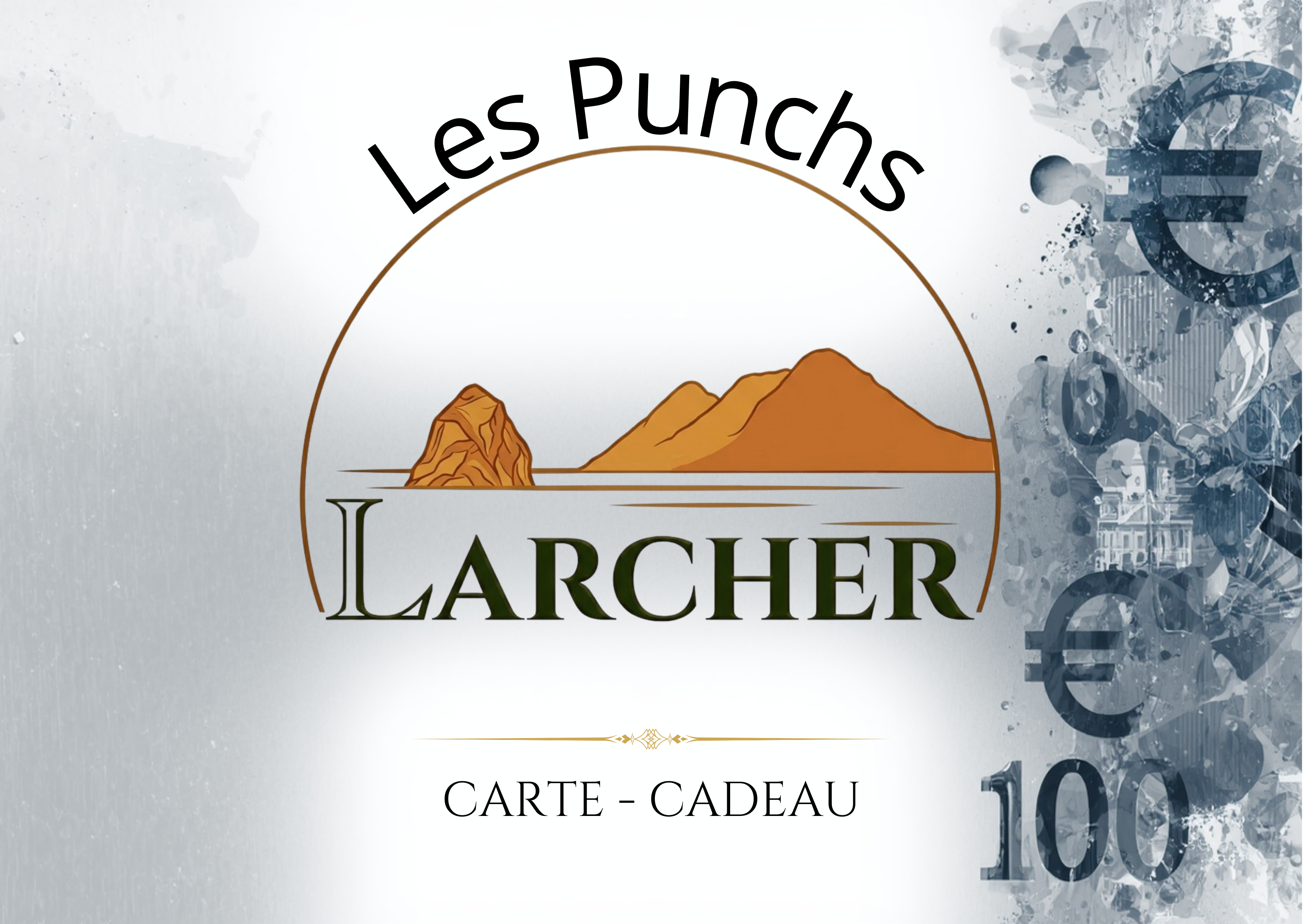 Carte cadeau Les Punchs Larcher 100 euros - Cocktails martiniquais