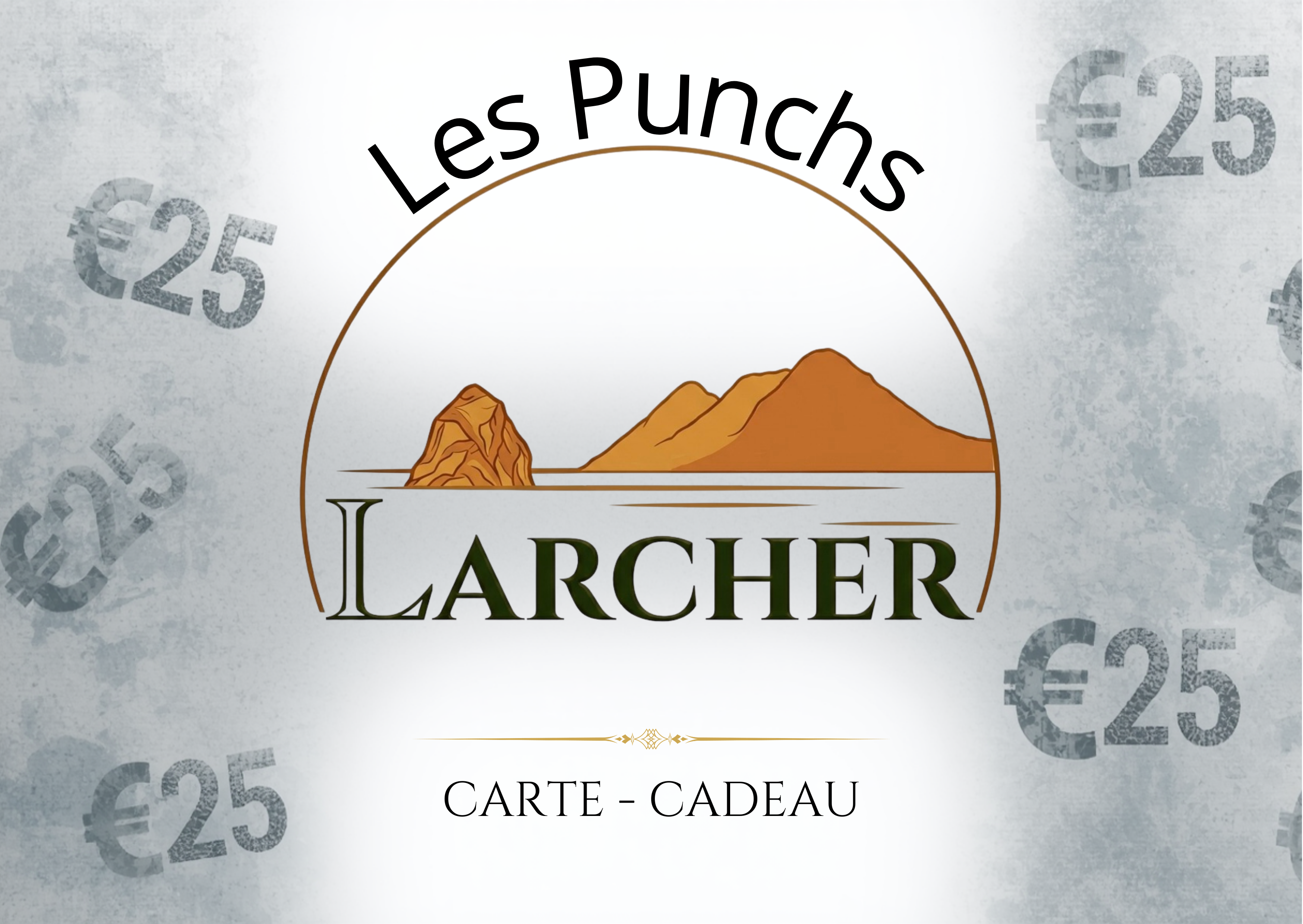 Carte cadeau Les Punchs Larcher 25 euros - Cocktails martiniquais