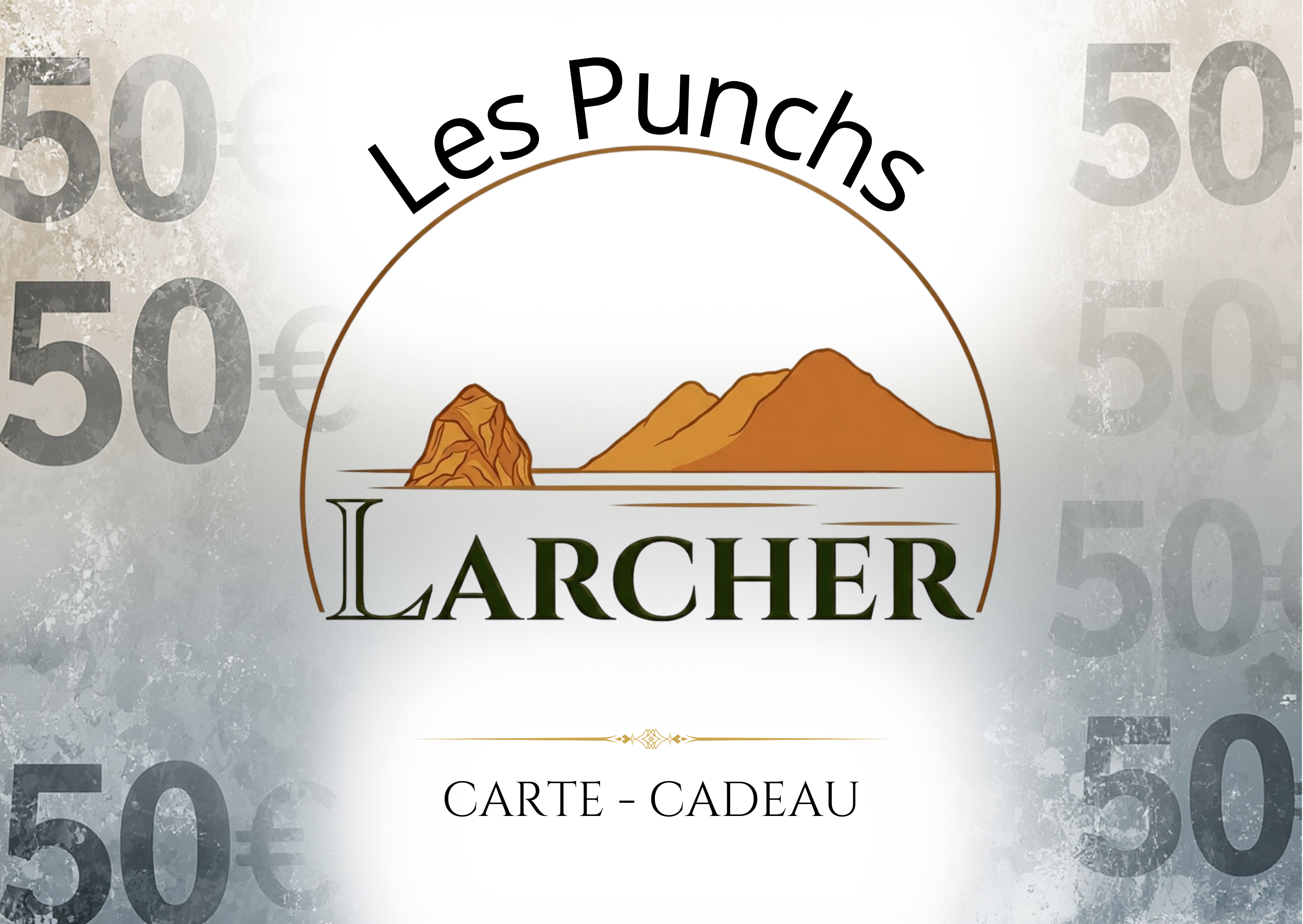 Carte cadeau Les Punchs Larcher 50 euros - Cocktails martiniquais