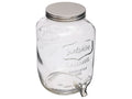 Contenant en verre 8L avec robinet pour cocktails et planteurs antillais
