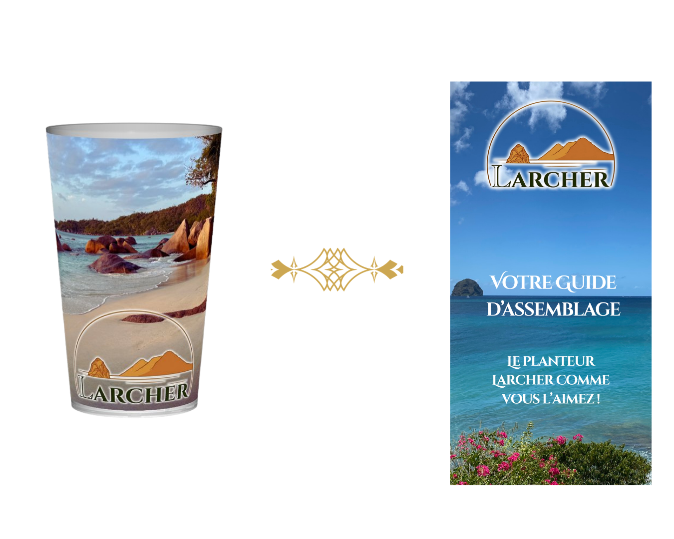 Gobelet réutilisable Punchs Larcher - 25 cL - doseur pour cocktails