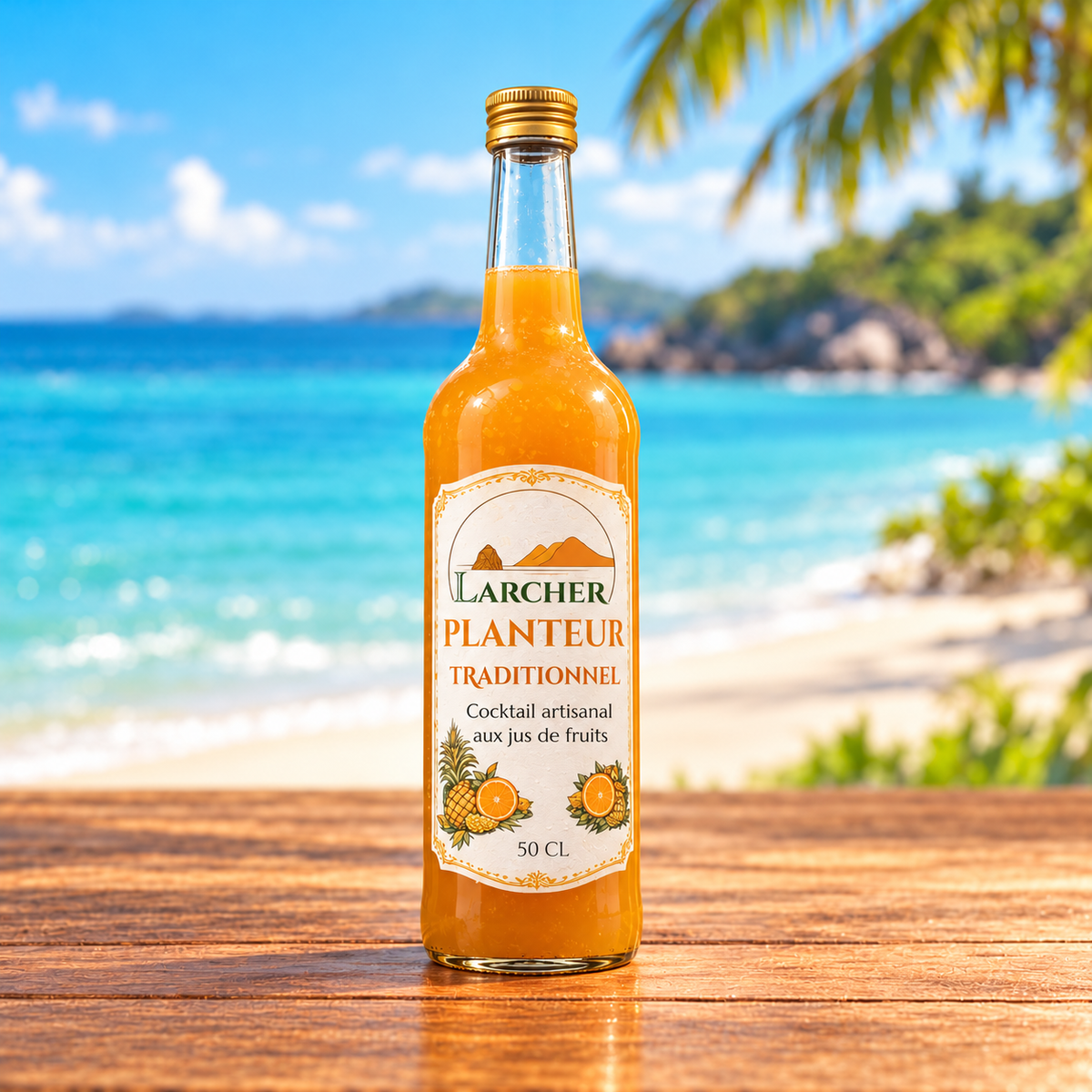 Composant du kit : base planteur sans alcool 50 cL, sans rhum sur cette image
